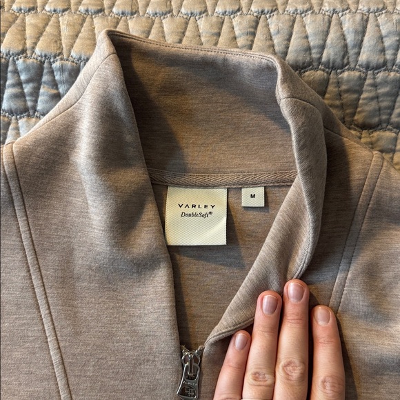 Varley Davidson Sweat in Taupe Marl - Picture 5 of 5